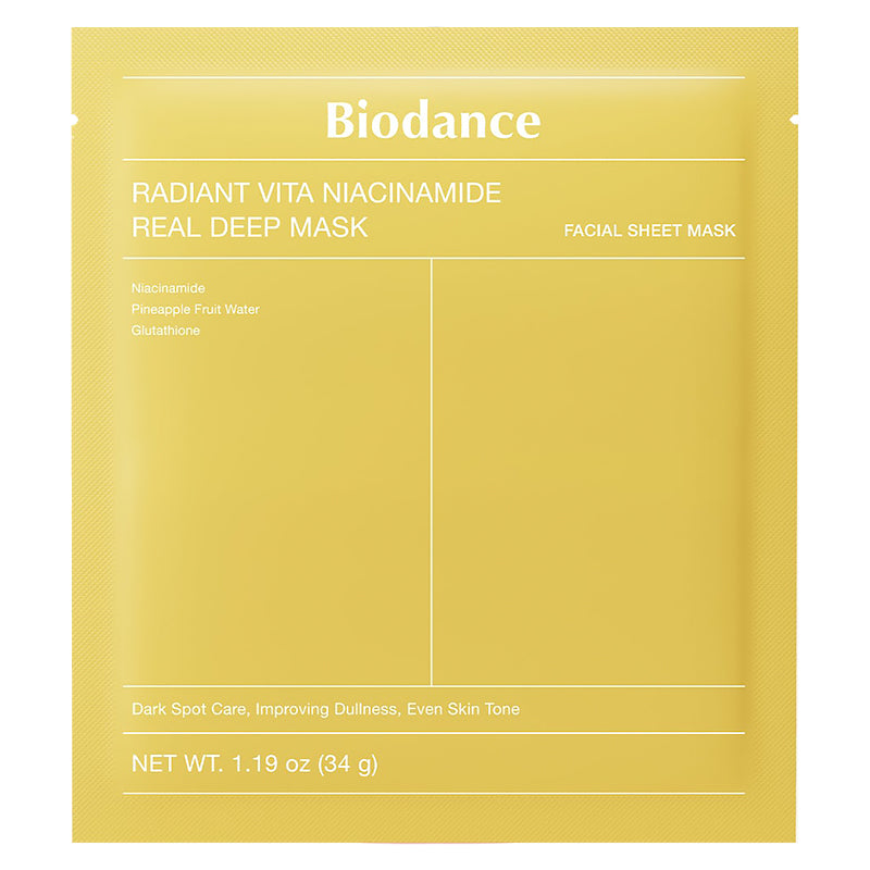 Biodance Radiant Vita Niacinamide Real Deep Mask 4 Stuks